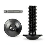 M8-1.25 x 25mm Flanged Head Socket Cap Bolts Kvohlum 304 Stainless-0