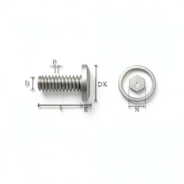 M8-1.25 x 60mm Hex Socket Screws VGBUY Stainless 16pcs-4