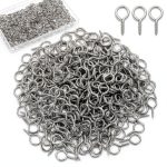 AUGSUN Eye Screws 300PCS 0.63in Heavy Duty Hooks for Hanging Artwork-0