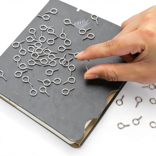 AUGSUN Eye Screws 300PCS 0.63in Heavy Duty Hooks for Hanging Artwork-2
