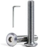 M8-1.25 x 60mm Hex Socket Screws VGBUY Stainless 16pcs-0