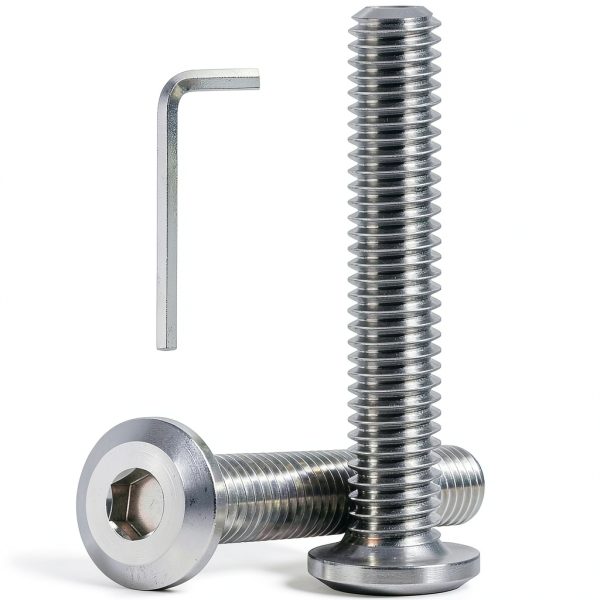 M8-1.25 x 60mm Hex Socket Screws VGBUY Stainless 16pcs-0