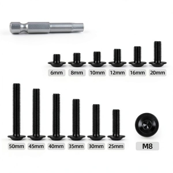 M8-1.25 x 25mm Flanged Head Socket Cap Bolts Kvohlum 304 Stainless-2