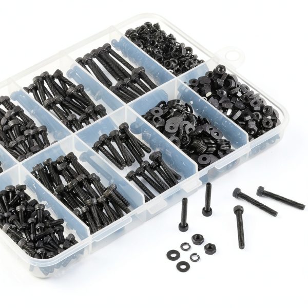 M2.5 Screws Kit VGBUY 1001pcs Black Hex Socket 12.9 Steel 7 Sizes-4